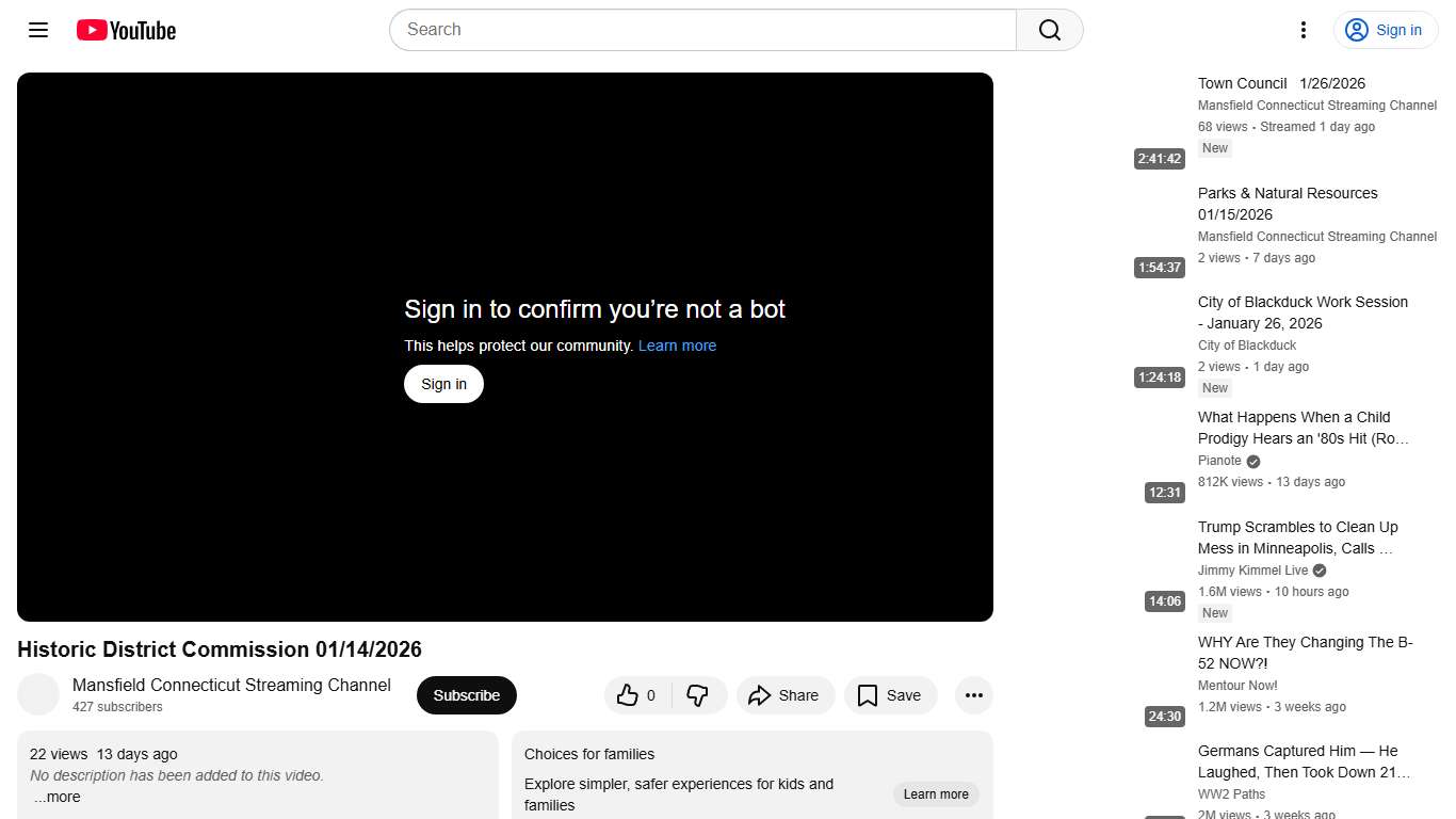 Historic District Commission 01/14/2026 - YouTube